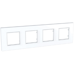 Slika Okvir 8M H71/V71 četvorostruki beli Unica Quadro Schneider