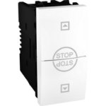 Slika Prekidač za roletne modularni 1M 10A 250VAC beli Unica Schneider