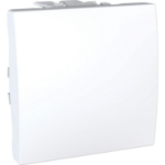 Slika Prekidač unakrsni modularni 2M 10AX 250VAC beli Unica Schneider