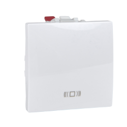 Slika Taster modularni 2M 10A 250VAC oznaka zvono beli Unica Schneider