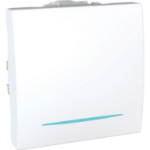 Slika Taster modularni 2M 10A 250VAC beli Unica Schneider