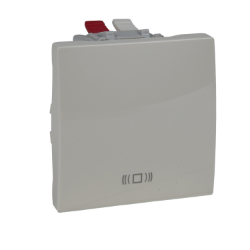 Slika Taster modularni 2M 10A 250VAC oznaka zvono krem Unica Schneider