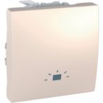 Slika Taster modularni 2M 10A 250VAC oznaka svetlo krem Unica Schneider