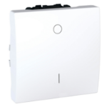 Slika Prekidač dvopolni modularni 2M 16AX 250VAC beli Unica Schneider