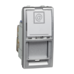 Slika Priključnica modularna 1M RJ45 Cat 6 aluminijumska Unica Top/Class Schneider