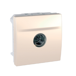 Slika Priključnica TV modularna 2M jednostruka ženska pojedinačna krem Unica Schneider