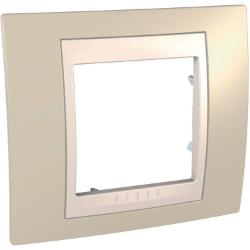 Slika Okvir 2M MODE jednostruki pesak/krem Unica Plus Schneider