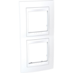 Slika Okvir 4M MODE dvostruki beli/beli Unica Plus Schneider