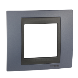 Slika Okvir 2M MODE jednostruki beryl plava/grafit Unica Top Schneider