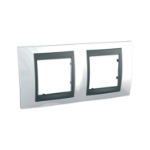Slika Okvir 4M MODE H71 dvostruki top bela/grafit Unica Top Schneider