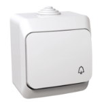 Slika Taster jednopolni 16A sa simbolom zvona bez maske beli Cedar Plus Schneider