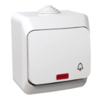 Slika Taster jednopolni 16A sa simbolom zvona beli Cedar Plus Schneider