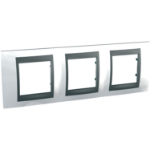 Slika Okvir 6M MODE H71 trostruki top bela/grafit Unica Top Schneider