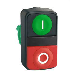 Slika Taster dvostruki zeleni/crveni O22 udubljeni izbočeni sa oznakama Schneider