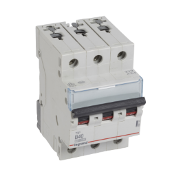 Slika Osigurač automatski 3P 40A B kriva 10kA Tx3 Legrand