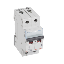 Slika Osigurač automatski 2P 6A C kriva 10kA Tx3 Legrand