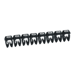 Slika Oznake za obeležavanje provodnika i stezaljki 0,5-1,5 mm2 broj 0 crna Memocab Legrand