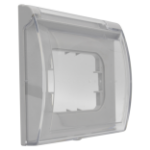 Slika Okvir 3M sa providnim poklopcem IP44 sivi Living Light Legrand
