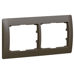 Slika Okvir 2-ka horizontalni bronza Galea Legrand