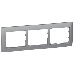 Slika Okvir 3-ka horizontalni aluminijum Galea Legrand