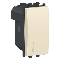 Slika Prekidač sa lokatorom modularni 1M 16A 250VAC krem Easy Styl Schneider