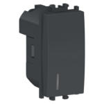 Slika Prekidač sa lokatorom modularni 1M 16A 250VAC crni Easy Styl Schneider