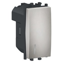 Slika Prekidač jednopolni naizmenični modularni 1M 16A 250VAC srebrni Easy Styl Schneider