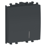 Slika Prekidač sa lokatorom modularni 2M 16A 250VAC crni Easy Styl Schneider