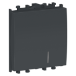 Slika Prekidač naizmenični sa lokatorom modularni 2M 16A 250VAC crni Easy Styl Schneider