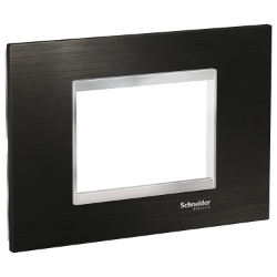 Slika Okvir 3M FLAT inox crni/hrom Easy Styl Schneider