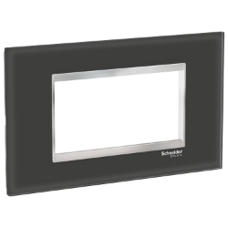 Slika Okvir 4M staklo crna/hrom Easy Styl Schneider