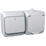 Slika Jednostruka utičnica sa uzemljenjem i dvopolnim prekidačem 16A bela Cedar Plus Schneider