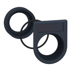 Slika Set montažni plastični za udubljeni O22 izborni prekidač/svetleći taster oznake 8x27 Schneider