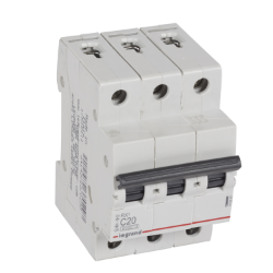 Slika Osigurač automatski 3P 20A kriva C 6kA Rx3 Legrand