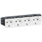 Slika Utičnica 4x2P+E DLP bela PM Legrand