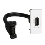 Slika Priključnica TV modularna 1M HDMI bela Mosaic Legrand