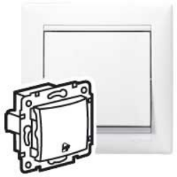 Slika Taster sa simbolom "zvono" 10A bela Va Legrand