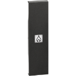 Slika Maska za prekidač 1M simbol grejalice crna Living Now Legrand