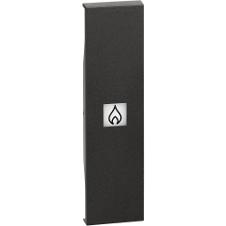 Slika Maska za prekidač 1M simbol grejalice crna Living Now Legrand