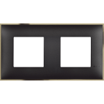 Slika Okvir horizontalno-vertikalna ugradnja 2x2M zlatno/crni Classia Legrand