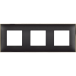 Slika Okvir horizontalno-vertikalna ugradnja 3x2M zlatno/crni Classia Legrand