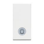 Slika Taster modularni 1M 10A 230V sa indikacijom oznaka zvono beli Classia Legrand