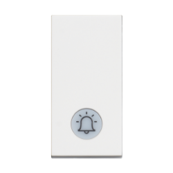 Slika Taster modularni 1M 10A 230V sa indikacijom oznaka zvono beli Classia Legrand