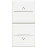 Slika Prekidač taster 1-0-2 roletni beli H Legrand