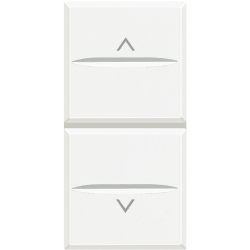 Slika Prekidač taster 1-0-2 roletni beli H Legrand