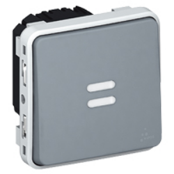 Slika Prekidač vreme 30min-30s sivi Plexo Legrand