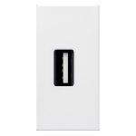 Slika Priključnica USB modularna 1M 2.0 data bela Mosaic Legrand
