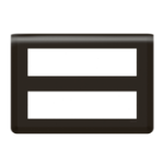 Slika Okvir 2x8M mat crni Mosaic Legrand