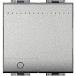 Slika Taster sa simbolom svetlo 2M aluminijum Living Light Legrand