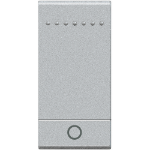 Slika Maska prekidača 1M oznaka svetlo aluminijum Living Light Legrand